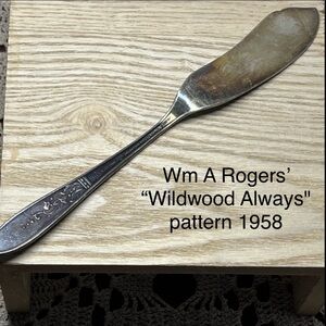 60+ yrs old Silver Butter Knife, 1958